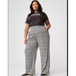 Torrid 14 R Trousers Wide Leg Stretch Challis High-Rise Pant